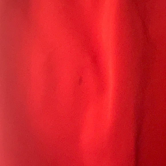 Banana republic button sleeveless orange blouse small polyester v neck - Picture 2 of 9